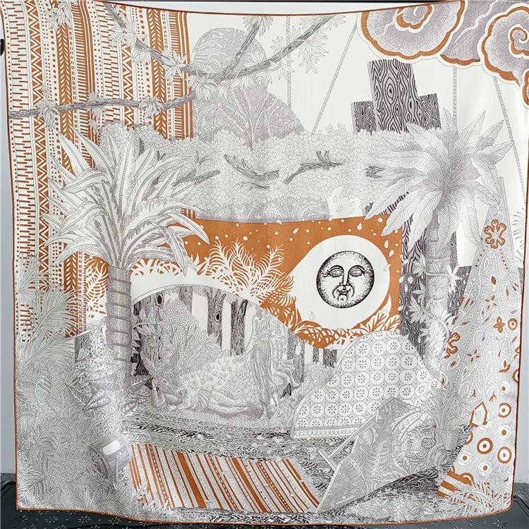 

Scarves 70% Cashmere 30% Silk Scarf Warm Ladies Midsummer Dream Night Vacation Travel Shawl Caramel Wool Square