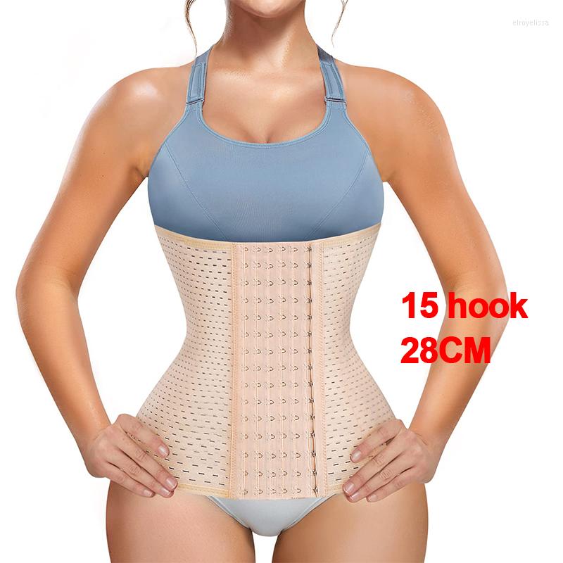

Women's Shapers Upgraded Classic Waist Trainer Shapewear 28CM Girdle Breathable Tummy Control Slimming Belt Corset Hourglass Body Shaping, 6 hooks black