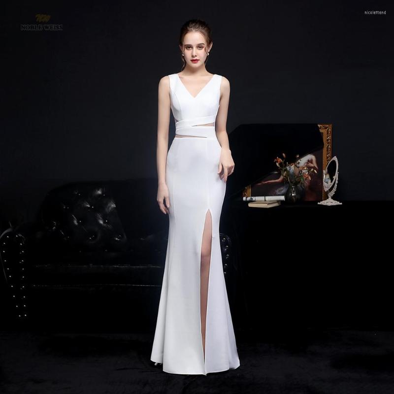 

Party Dresses Sexy Prom Dress V-Neck Mermaid Woman Night Beading Floor-Length Evening, Black
