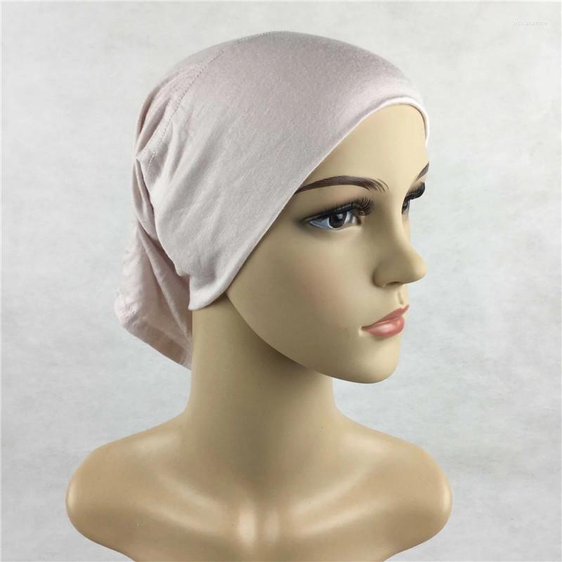 

Ethnic Clothing Cotton Under Scarf Caps Stretchy Soft Muslim Inner Hijabs Women Underscarf Tube Bonnet Female Head Wraps Hijab Hat
