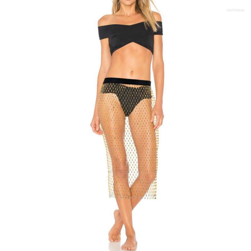 

Skirts Fashion Sexy Summer Fringe Skirt Gold White Bandage Pencil Plaid Sequined Tassel Rayon Evening Club Party