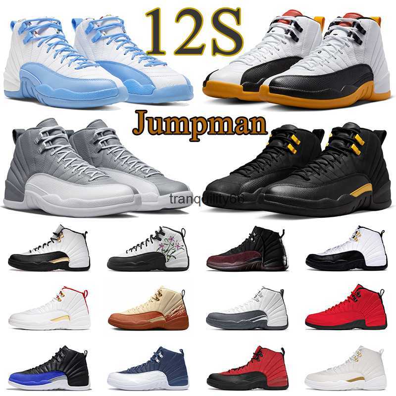 

Jumpman 12 men women 12s basketball shoes Black Taxi Stealth Hyper Royal Utility Dark Grey mens outdoor sport sneakers trainers, #28 12s ovo black
