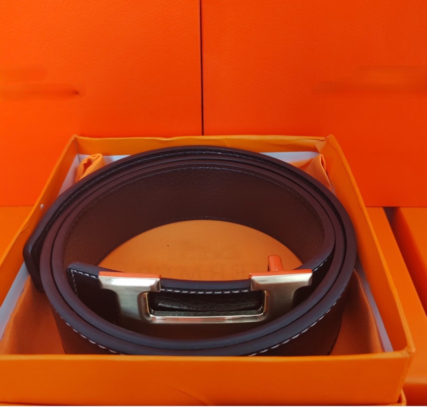 

New Designer Belt Luxurys Mens Womens Genuine Leather Belts Women Fashion Waistband Cintura Ceinture Silver Buckle H Belt308cm J685F, Gold