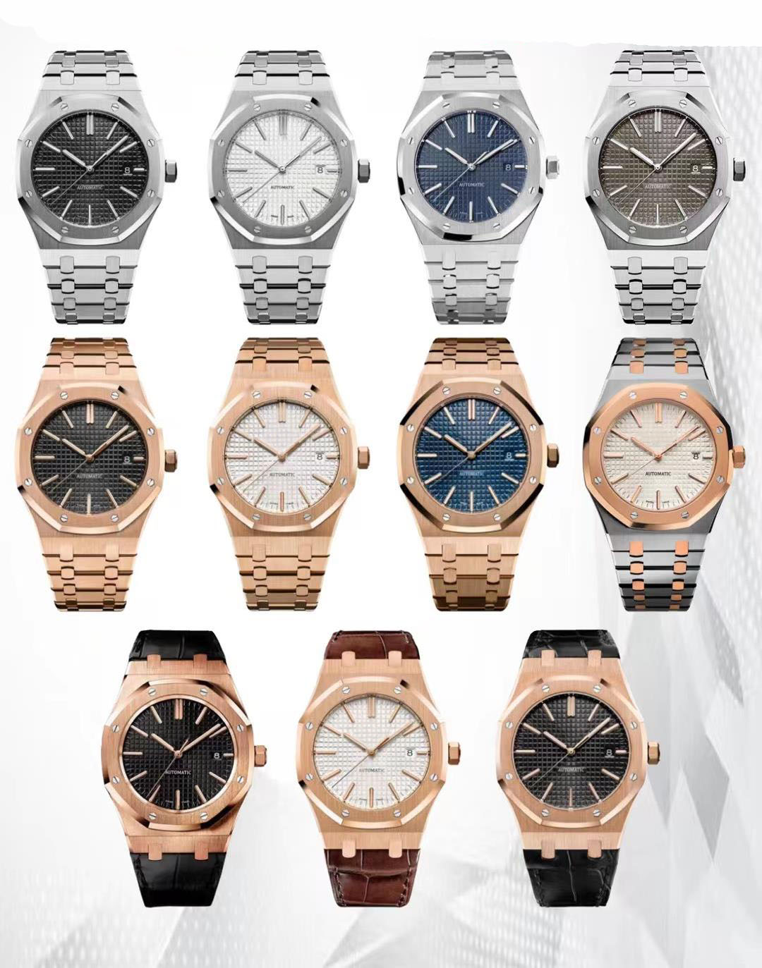 

ZF Factory Royal Full Series Luxury Watch 15400 Steel Belt King 3120 Fully automatic mechanical movement 41mm 50th Anniversary Edition Men's Dive, Box