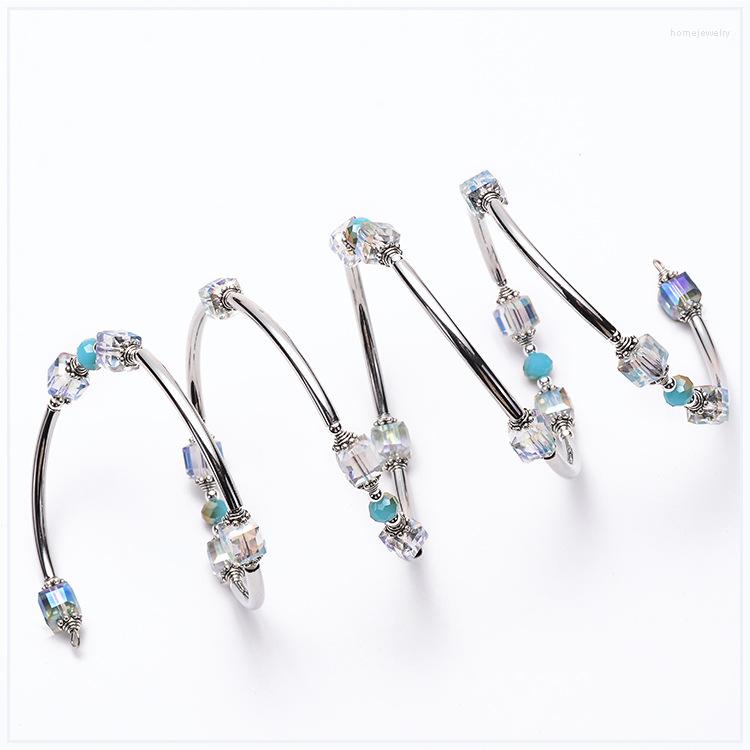 

Strand Natural Turquoise Onxy Multi-loop Winding Bangle Seven Chakra Multilayer Bracelet For Girls Wedding Birthday Gift