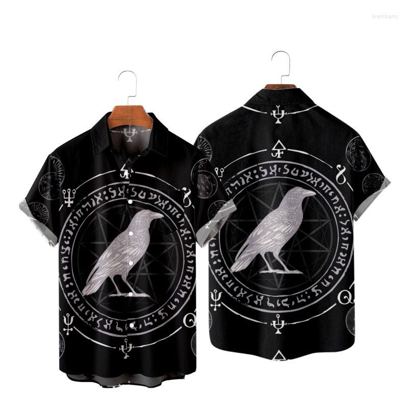 

Men' Casual Shirts Fashion T Shirt Men' Viking Devil Texture Hawaiian 3D Printed Cozy Short Sleeve Beachwear Oversized, Zy00799a15 eu size