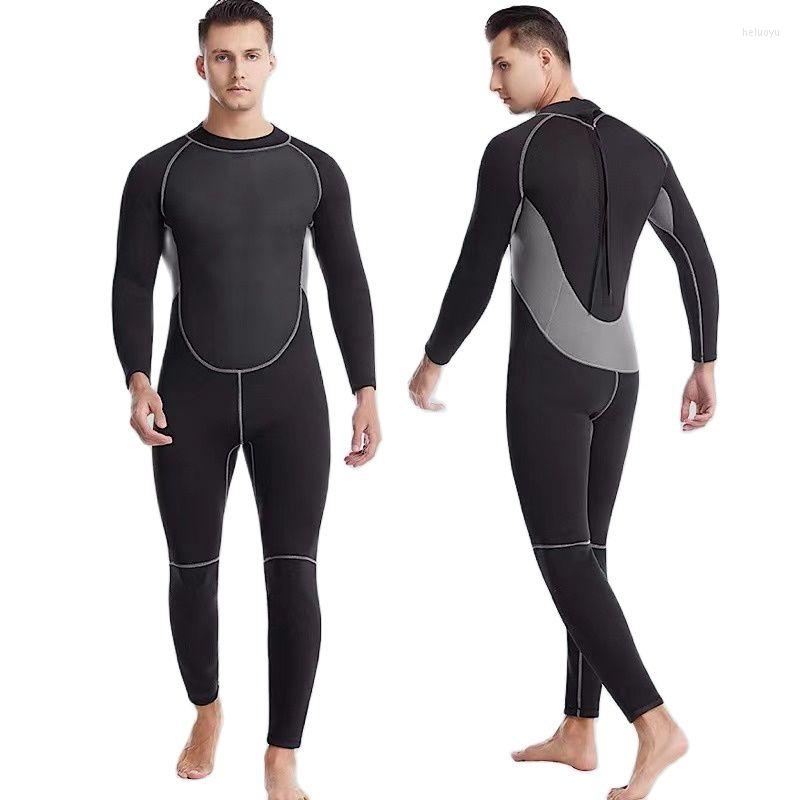 

Women's Swimwear Mens Wetsuit Full Bodysuit 3mm Summer Round Neck Diving Suit Stretchy Swimming Surfing Snorkeling Kayaking Sports Clothing, 3mm1