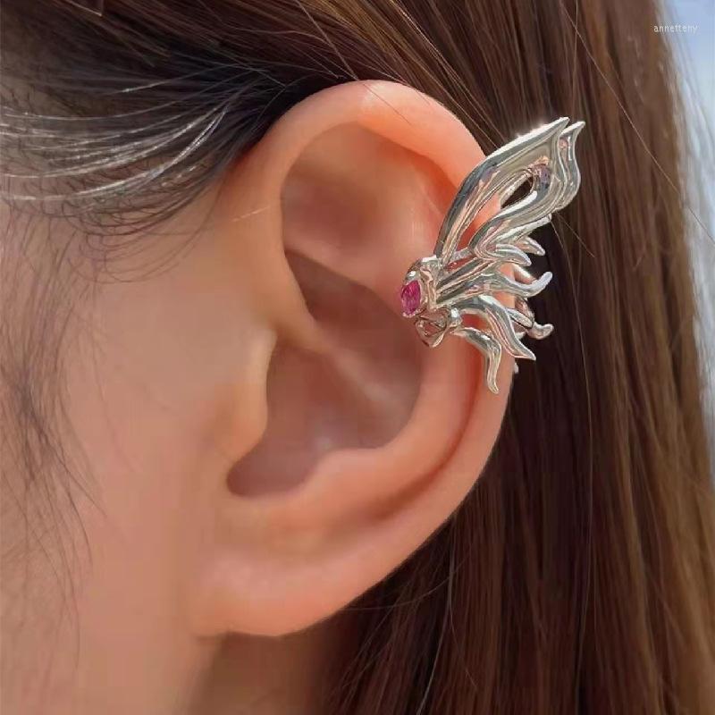 

Backs Earrings Fairy Butterfly Ear Cuffs Non Piercing Clip For Women Lady Wedding Jewelry Luxury Accessories Gift