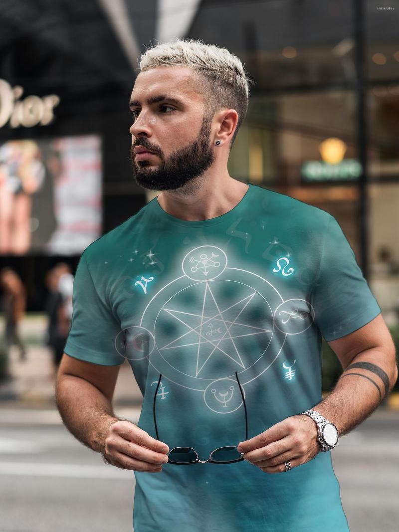 

Men's T Shirts Summer T-shirt Loose Clothes Short Sleeve Fashion Fantasy Series Printed O-Neck, Got043
