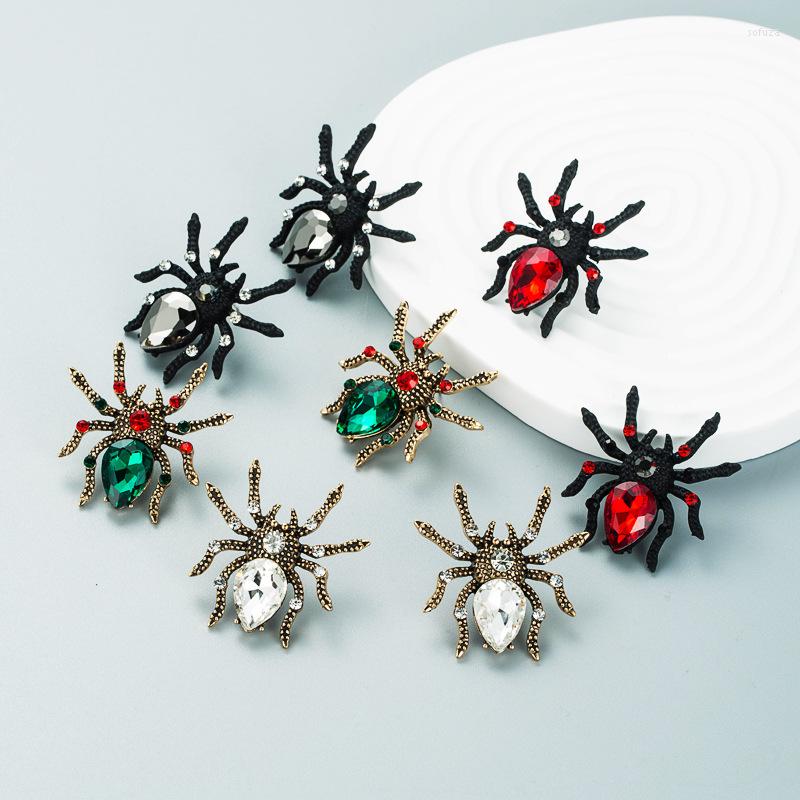 

Stud Earrings Fashion Exaggerated Personality Spider Jewelry Design Temperament Women's Party Halloween Christmas Gift Earring