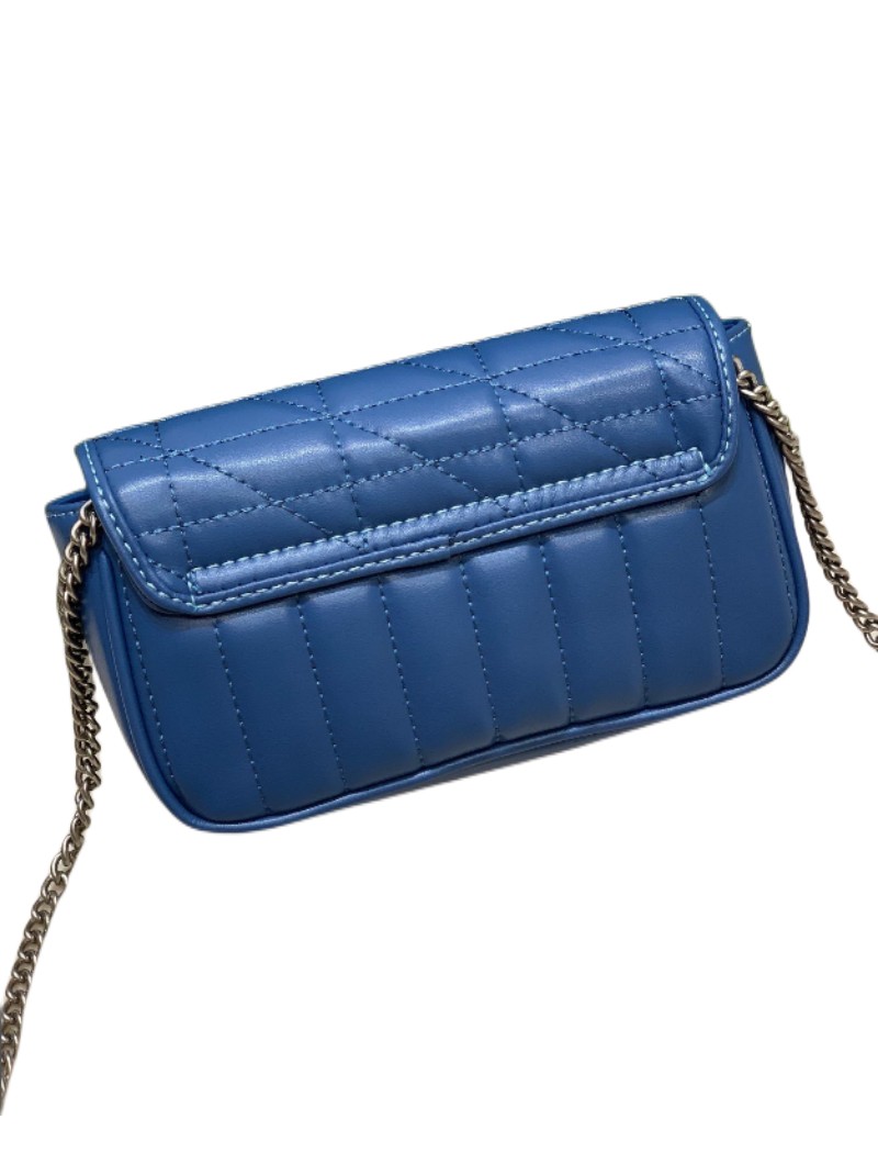 

Designer Women's Handbag Classic Crossbody Bag Soft Sheepskin Fashion, Blue