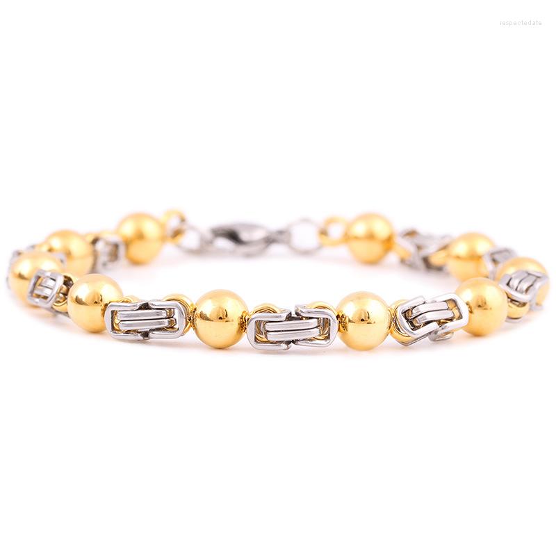 

Strand Fashion Retro Round Iron Ball Titanium Steel Men's Braided Buckle Bracelet Accessories