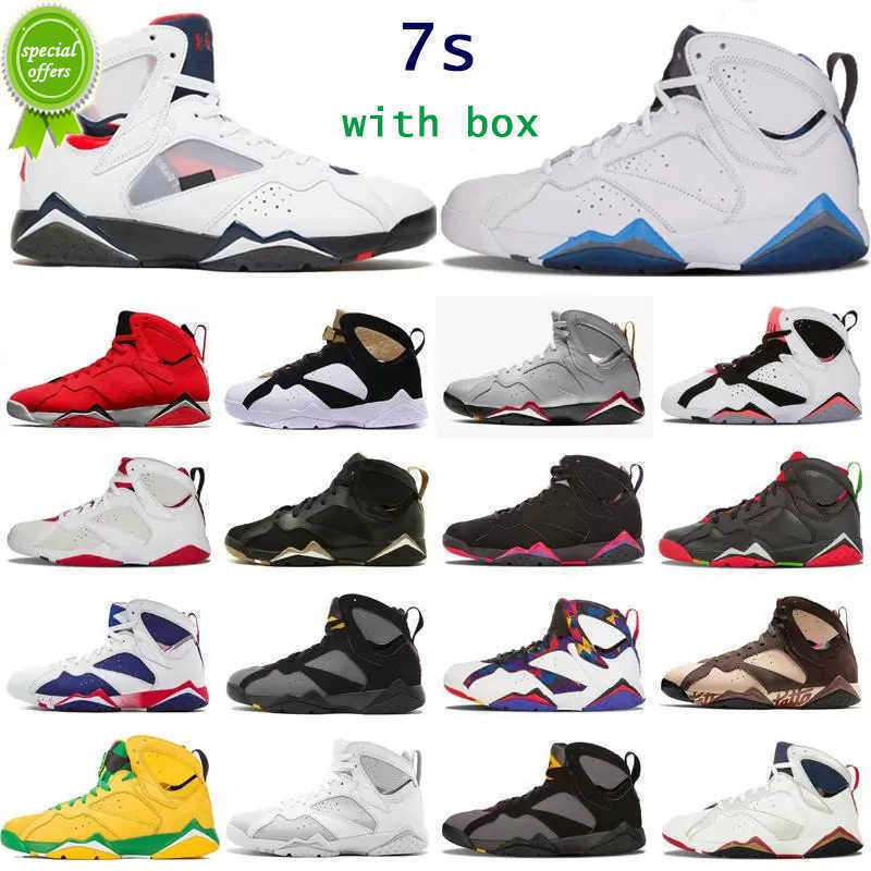

TOP Jumpman 7 7s Men's Basketball Shoes Retro 2012 Blue Brown Black Purple Outdoor Sports Mountaineering Running Ladies Casual Shoes Top
