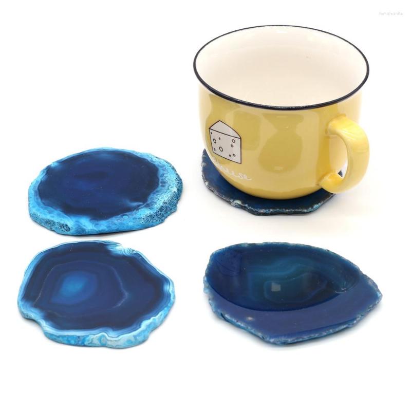 

Jewelry Pouches Natural Stone Slice Coasters Placemats Round Heat Resistant Drink Mat Table Tea Coffee Cup Pad Non-slip Insulation