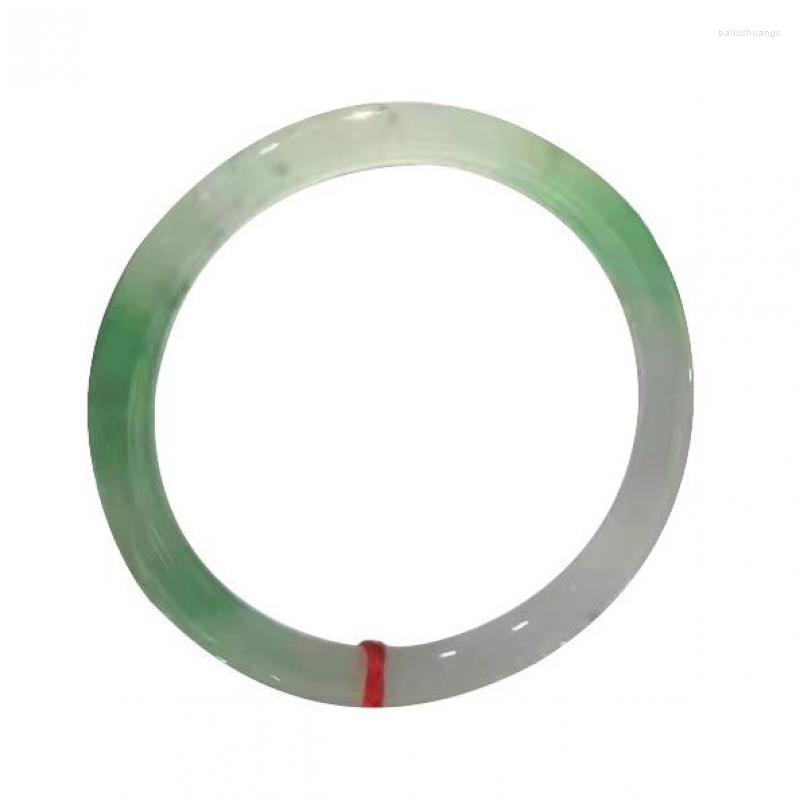 

Bangle Jingle Fine Green Jade Bracelets Jewelry Accessories Women Natural Myanmar Jadeite Thin Round Jades Stone Bangles