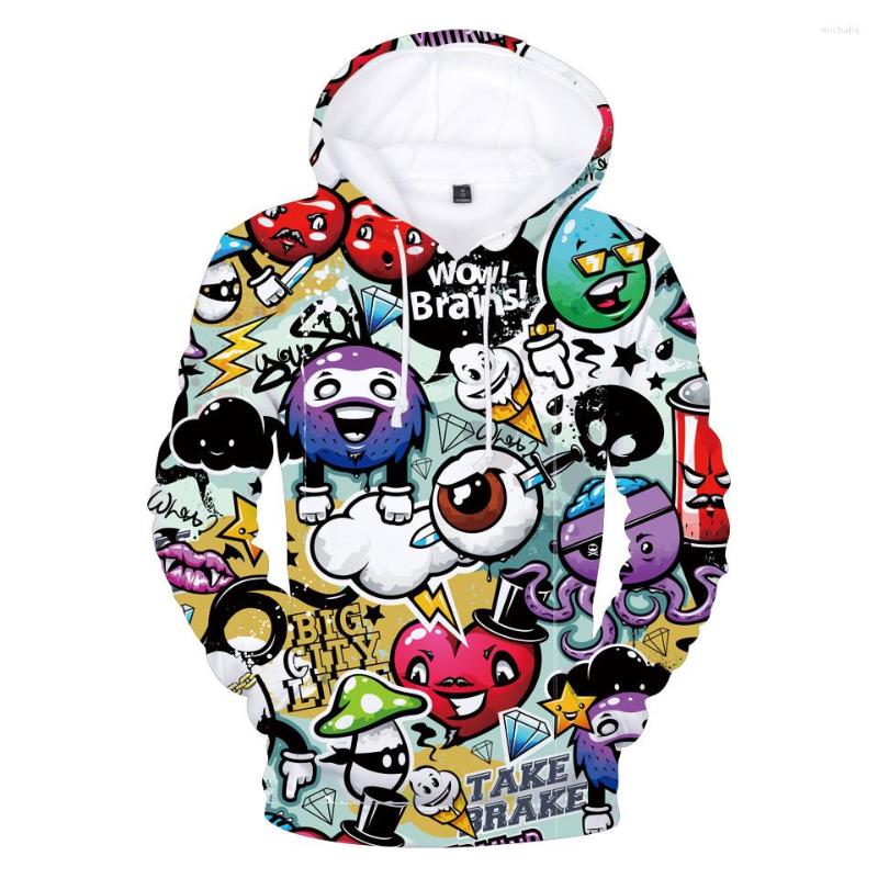

Men's Hoodies Simple And Beautiful Doodle Men/women Outwear 3d Print Pullover Funny Cartoon Casual Sleeve Spring Sweatshirts Clothing, Q0127-yh03