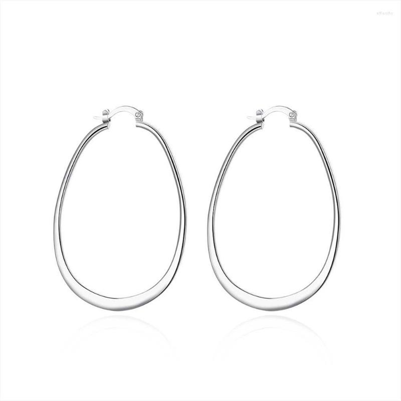 

Hoop Earrings 925 Sterling Silver Simple U Shaped For Women Fashion Jewelry Wedding Accessories Gift Wholesale