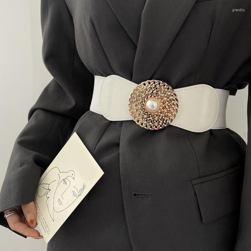 

Belts Elastic Belt Corset Dress Decorative Wide Luxury Shaping Girdle, Black