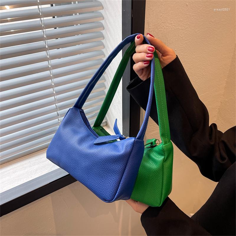 

Evening Bags Lady's One Shoulder Soft PU Handbag In Solid Color, Black