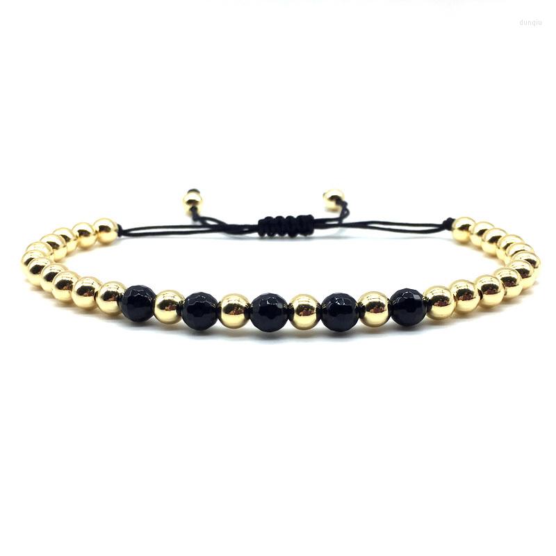 

Charm Bracelets 2022 Classic Rope Bracelet Men Adjustable Simple Handmade Weave 4mm Round Beaded For Jewelry Gift