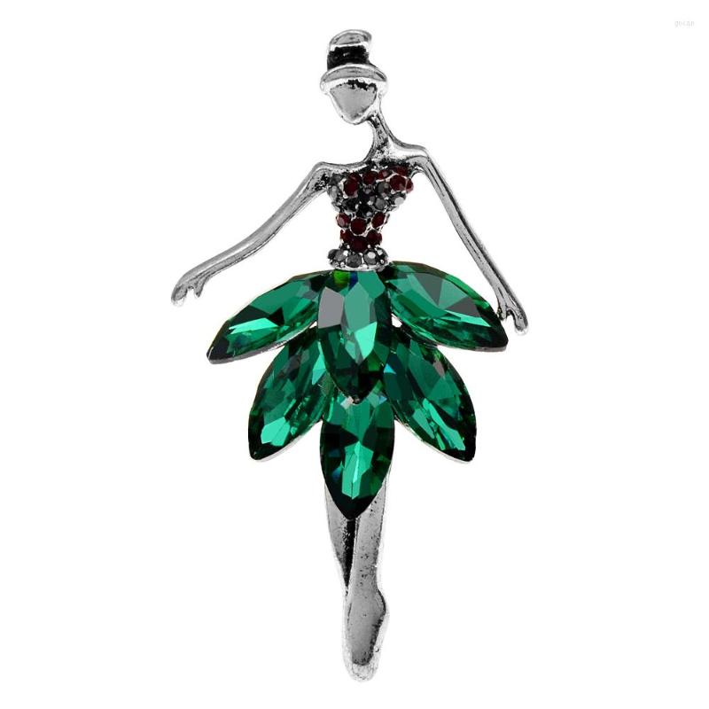 

Brooches CINDY XIANG Beautiful Elegant Ballet Girl For Women Vintage Fashion Dance Jewelry 2 Colors Available High Quality