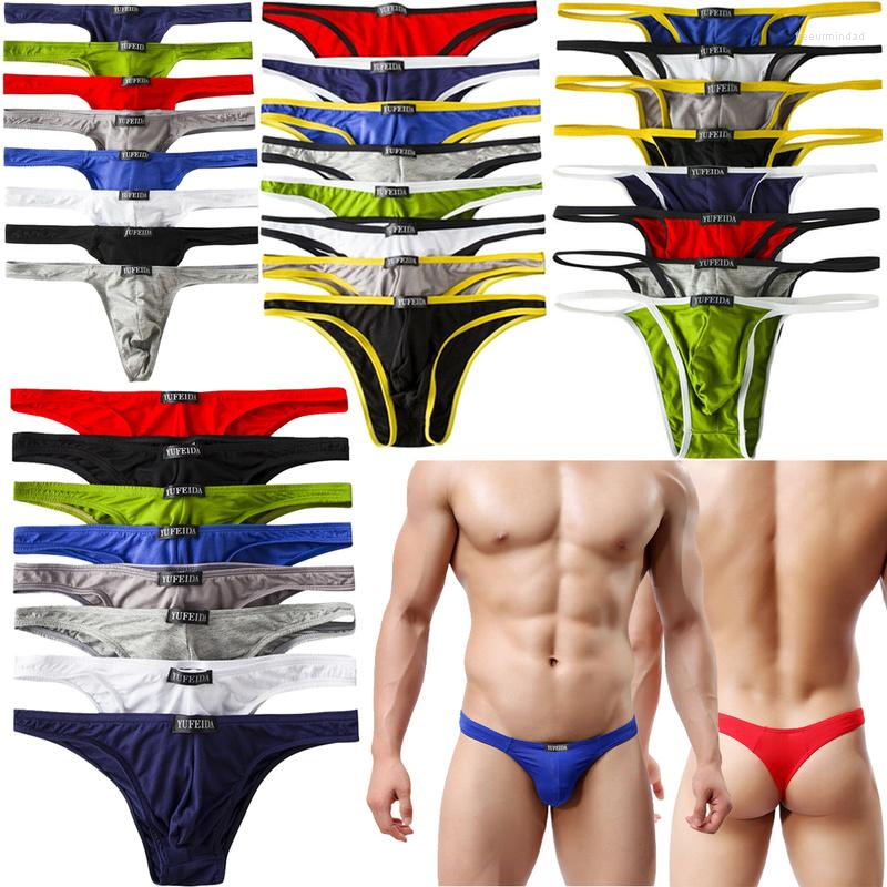 

Underpants 4/6/8PCS Breathable Men's Modal Underwear Briefs Thongs G-string Bikini Sexy Lingerie Tangas Jockstraps Men Plus Size, 4pcs-g-string-1