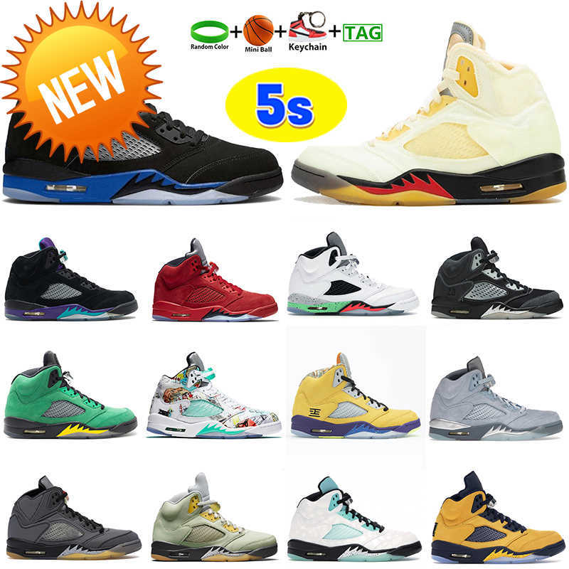 

NEW Jumpman 5s Basketball Shoes Designer Mens 5 Racer Blue White x Black Muslin Sail raging red What The Jade Horizon Shattered Backboard, #15- wings