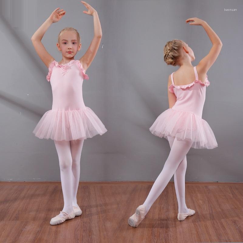 

Stage Wear Kids Ballet Dancing Dresses Girls Joint Dance Girls' Skirts Children's Leotards For D0773, Pink