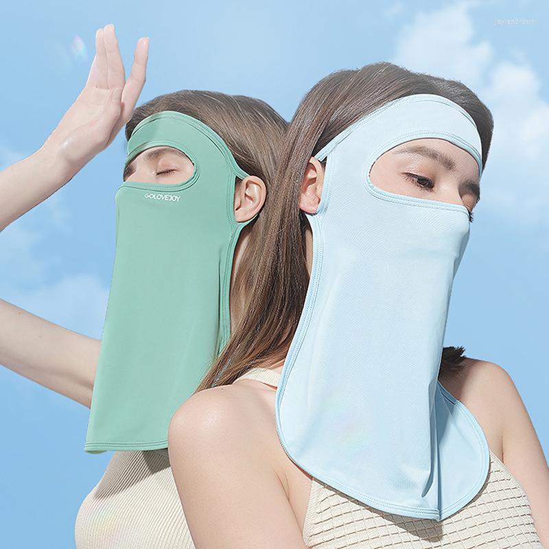 

Bandanas Outdoor Hiking Riding UV Protection Ear-wearing Sunshade Sunscreen Scarf Face Cover Breathable Headscarf Dustproof Neck