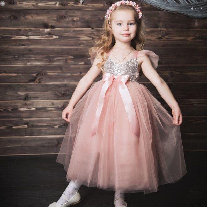 

Girl Dresses Pink 3D Flowers Flower Scoop Neck Lace Applique Ruffles Girls Pageant Gowns Children Ball Gown Kids Prom Party, Picture style