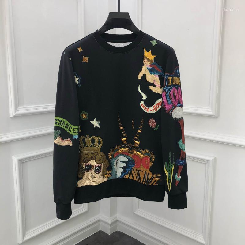 

Men's Hoodies K01227 Fashion & Sweatshirts 2022 Runway Luxury European Design Party Style Clothing, Picture shown