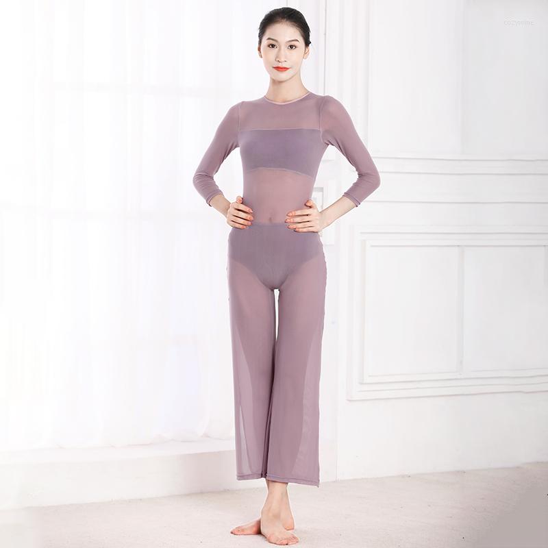 

Stage Wear Mesh Gymnastics Unitard For Adult Lyrical Dance Ballet Costume Dancer Outfits Ballerina Clothes Yoga Bodysuit JL2123, Purple