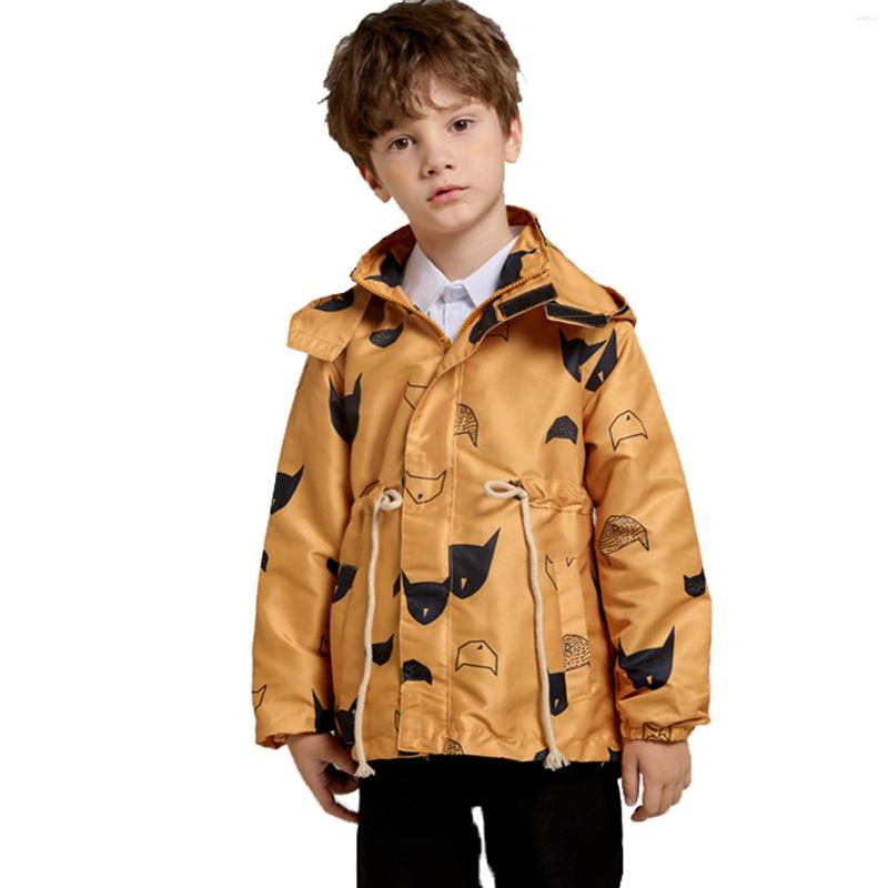 

Jackets Toddler Kids Boys Casual Zip Up Cartoon Prints Jacket Coat Long Sleeve Hooded Thicken Outerwear Windbreaker, Yellow