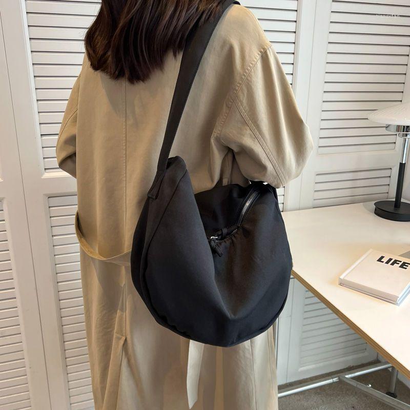 

Evening Bags Japanese Style Canvas Bag Female Casual Messenger Youth Shoulder Fashion Hobos Crossbody For Women Handbags Purses, Brown