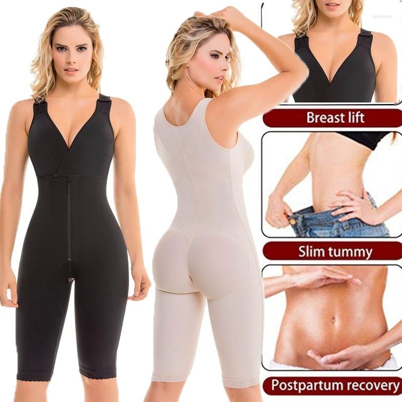 

Women' Shapers Post Postpartum Colombian Body Shaper Women Tummy Control Slimming Full Plus Size Shapewear Butt-Lifting, Black