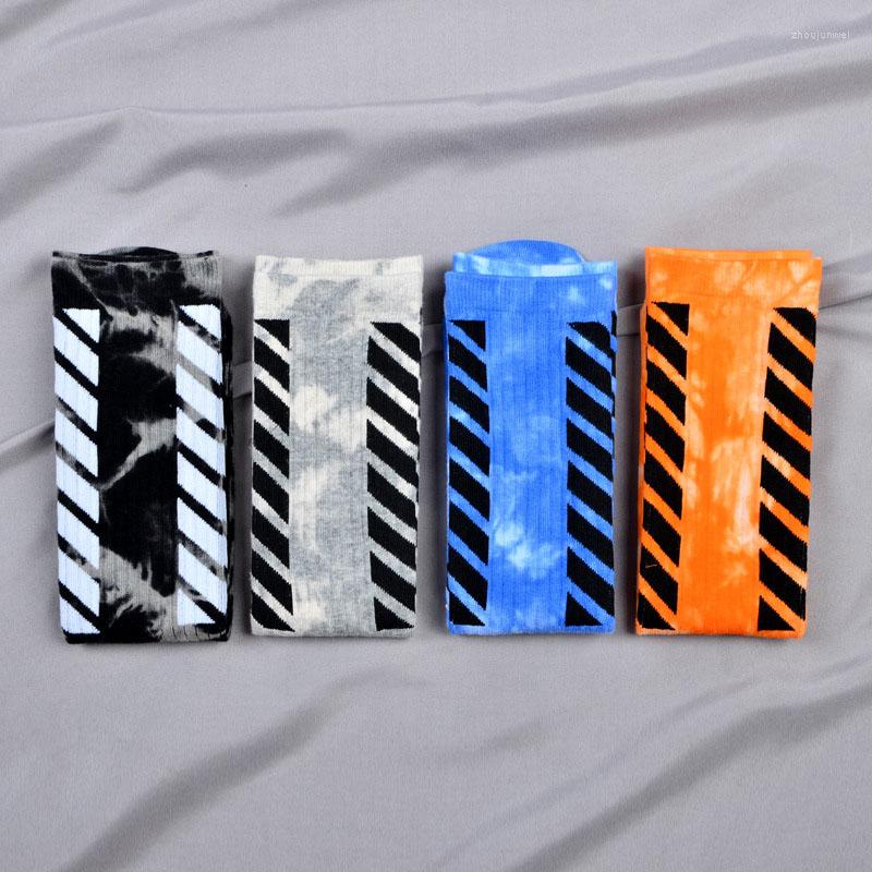 

Women Socks Ladies Tie-dye Middle Tube Women's Street High-top Cotton Sweat-absorbent And Breathable Long, A3