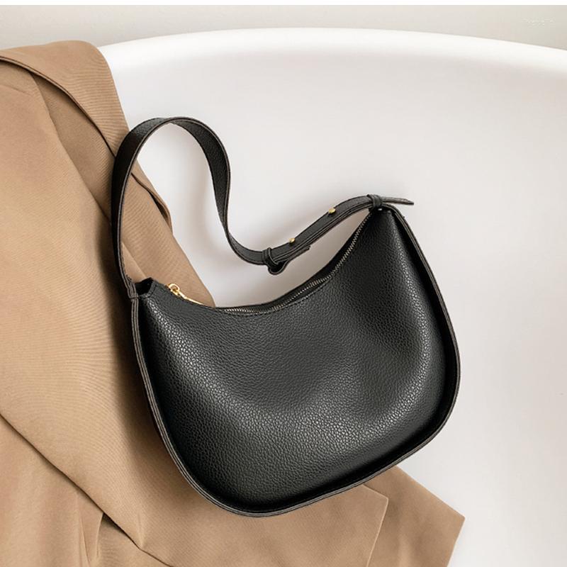 

Evening Bags Small PU Leather Shoulder For Women 2022 Trendy Fashion Designer Summer Brand Trend Cute Handbags And Purses Crossbody Bag, Black