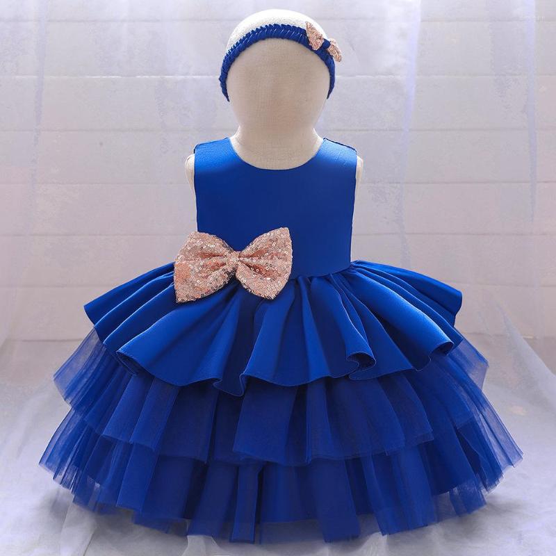 

Girl Dresses Kids For Girls Royal Blue Infant Party Flower Wedding Children Clothing Princess Tutu Dress Toddler Baby Gown, L1966xz-watermelon