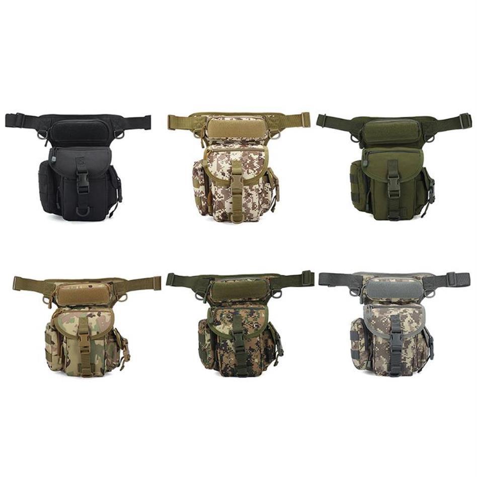 

Thigh Drop Leg Bags Outdoor Sports Nylon Waterproof Waist Bum Fanny Pack Molle Belt Pouch Cycling Hiking Accessories211Y