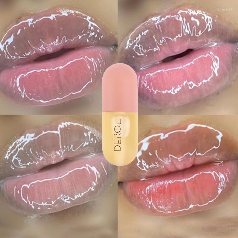 

Lip Gloss 1PC Glitter Moisturizing Repairing Reduce Fine Oil Plumper Waterproof Clear Lipsticks Makeup, Pearly color change