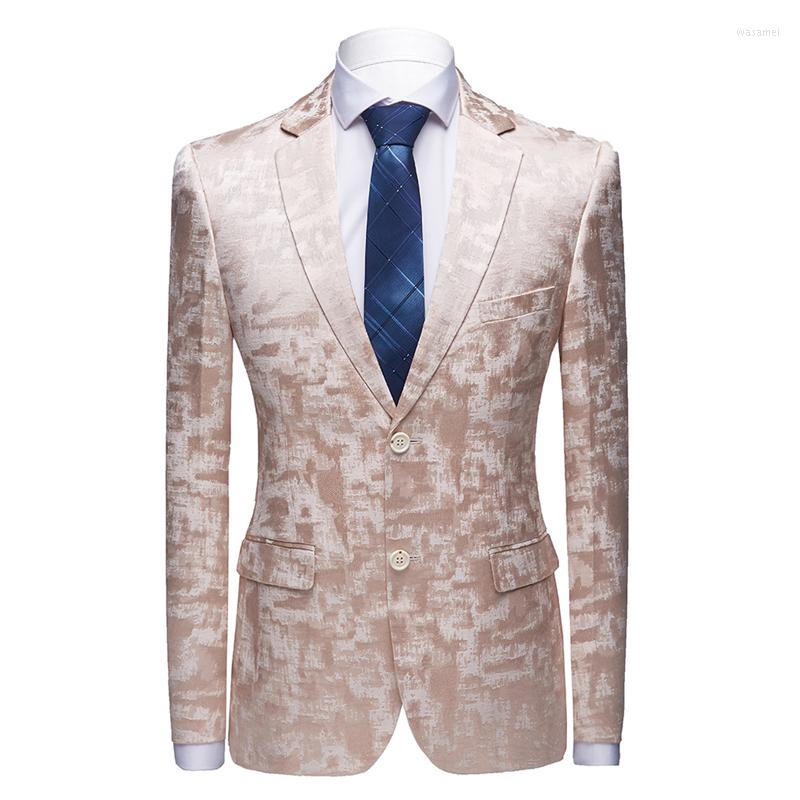 

Men's Suits S-4XL 2022 Spring Men Blazer Fashion Two Buttons Slim Fit Casual Jacket Plus Size Business Formal Wear Coats, 1072