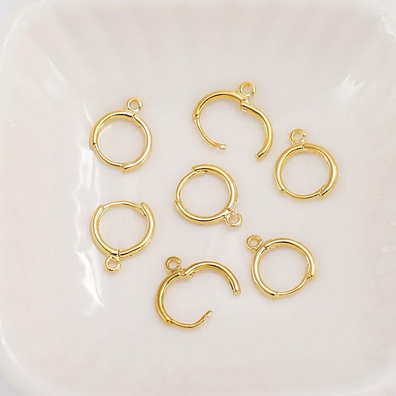 

Hoop Earrings 18K Gold Plated Brass Huggie With Dangle Cuff Earring For Men Women Trendy Hypoallergenic Piercing Jewellery