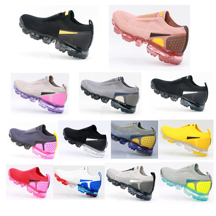 

Casual Shoes Chaussures Moc 2 Laceless 2.0 Running Triple Black Designer Mens Women Sneakers Fly White knit cushion Trainers Size 36 45, #5