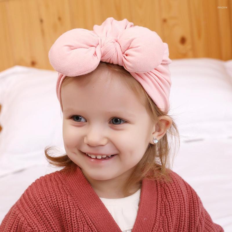 

Hats 2022 Fashion Baby Hat Cotton Born Elastic Caps Bowknot Girls Headscarf Pography Po Accessories Soft, White
