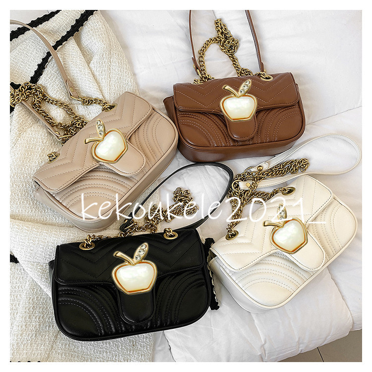 

Teenagers Girls Handbags PU Leather Messenger Bag Kids Girl Purses Clutch Money Bag Women Children Classic Chain Bags, Black