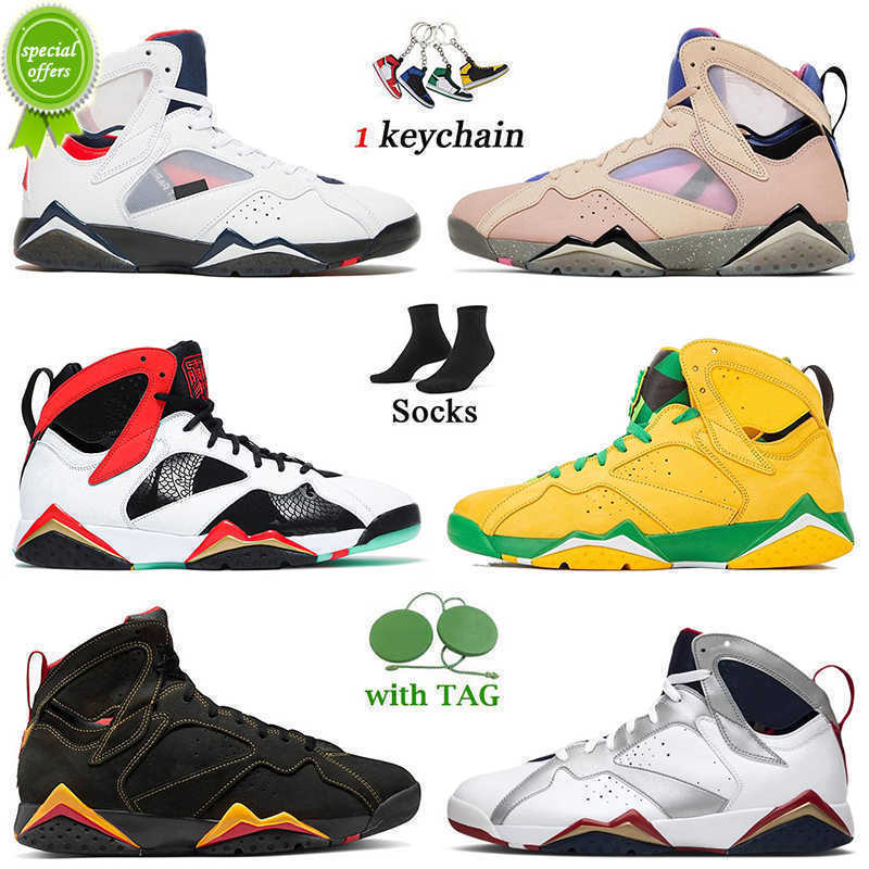

TOP Top Quality Women Mens Jumpman 7 Citrus 7s Basketball Shoes Jorden7s Sneakers PSGs Sapphire Oregon Ducks Black Patent White Green, B37 raptor 36-47