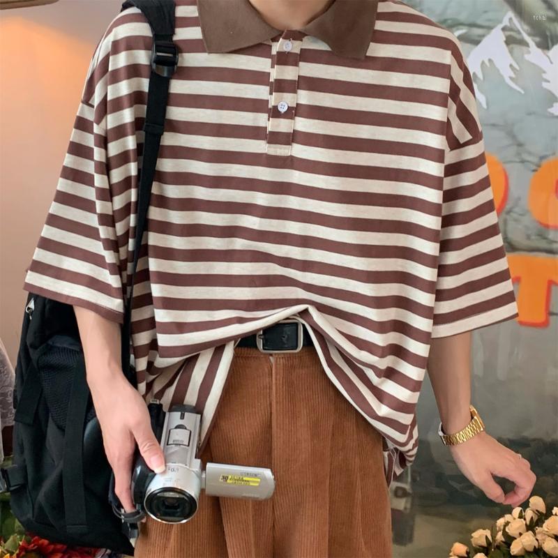 

Women's Polos 2022 Summer Simple Versatile Retro Striped POLO Shirt Women Loose Casual Couple Short Sleeve Japanese Fashion Tshirt Korean, Solid white