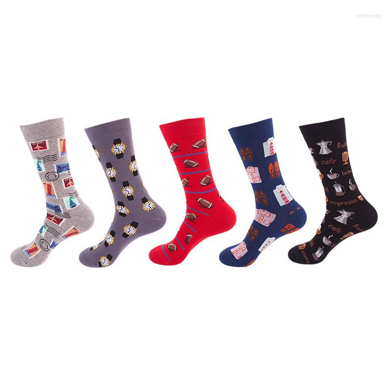 

Men's Socks Creative High Quality Hip Hop Happy Fashion Sports Soft Cotton Cute Sock 1 Pair, 054