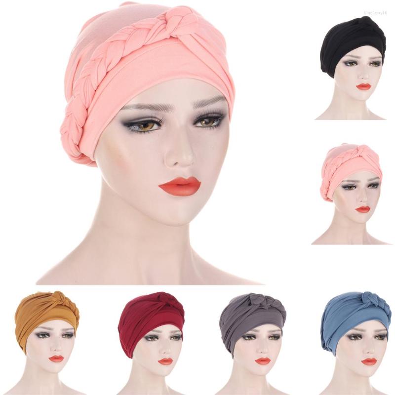 

Ethnic Clothing India Muslim Women Hijab Hat Cancer Chemo Cap Braid Turban Headscarf Islamic Head Wrap Lady Beanie Bonnet Hair Loss Cover