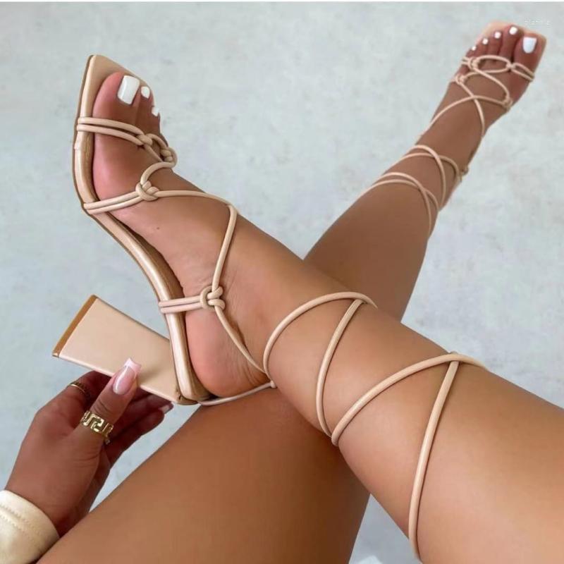 

Sandals 2022 Ankle Cross Strap Women Spike Heels Gladiator Shoes Thin Combination Party Dress Pumps Elegant Ladies, Black